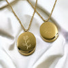 Birth Flower Necklace (Reversible) | 18k Gold l Sold Out: June/Aug/Oct/Dec
