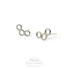 Honeycomb Stud Earrings | 925 Sterling Silver