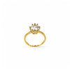 Oval Crystal Solitaire Ring | 18k Gold | Size 6, 7, 8