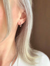 Dainty Twisted Hoop Earrings | 18k Gold