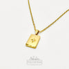 Rectangular Talisman Necklace | 18K Gold Filled