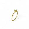 Twisted Solitaire Ring | 18k Gold | Size 6, 7, 8