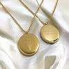Birth Flower Necklace (Reversible) | 18k Gold l Sold Out: June/Aug/Oct/Dec