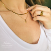 Diamond-Shaped Pendant Necklace | 18K Gold Filled