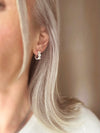 Cute Daisy Hoop Earrings | 925 Sterling Silver