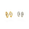 Dainty Twisted Hoop Earrings | 18k Gold