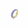 Colourful Brick Stacker Ring | 18k Gold | Available in 4 colours