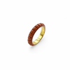 Colourful Brick Stacker Ring | 18k Gold | Available in 4 colours