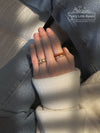 Colourful Brick Stacker Ring | 18k Gold | Available in 4 colours