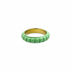 Colourful Brick Stacker Ring | 18k Gold | Available in 4 colours