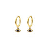 Evil Eye Hoop Earrings | Available in Silver & 18k Gold