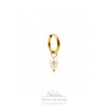 4 in 1 Pearl Hoop Earrings | 18k Gold