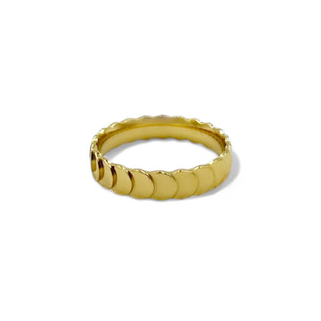 Band of Coins Ring | 18k Gold | Size 6-9