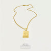 Rectangular Talisman Necklace | 18K Gold Filled