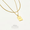 Rectangular Talisman Necklace | 18K Gold Filled