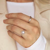 Vintage Violet Ring Band | 925 Sterling Silver | Adjustable