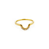 Half Moon Nesting Ring | 18k Gold | Size 6, 7, 8