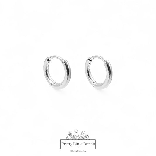Everyday Donut Hoop Earrings, Silver | 5 Sizes