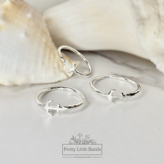 Anchor Ring | 925 Sterling Silver | Size 5-10