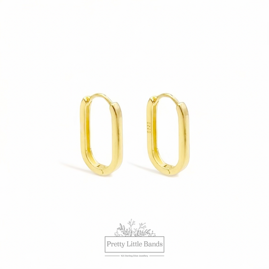 Link Hoop Earrings | Available in Silver & 18k Gold