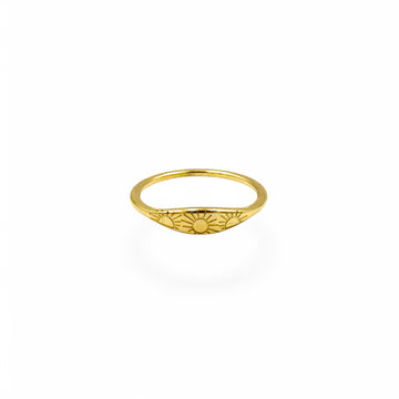 Little Sunny Signet Ring | 18k Gold Fill | Size 5-10