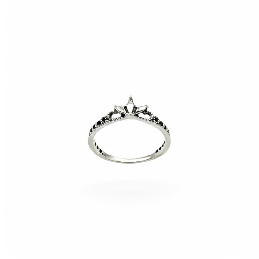 Vintage Crown Ring | 925 Sterling Silver | Size 6-10