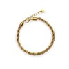 Cable Chain Bracelet, 6mm | 18k Gold Filled