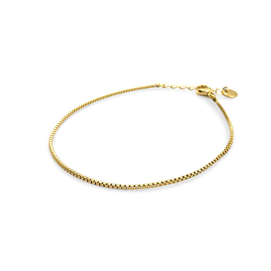 Box Chain Bracelet | 18k Gold Filled