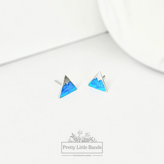 Mountain Peak Stud Earrings | 925 Sterling Silver