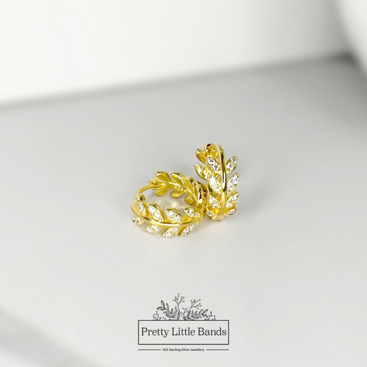 Ivy Hoop Earrings | Available in Silver & 18k Gold