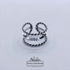 925 Sterling Silver Rotating video of Triple Ring #2, 9mm | Pretty Little Bands