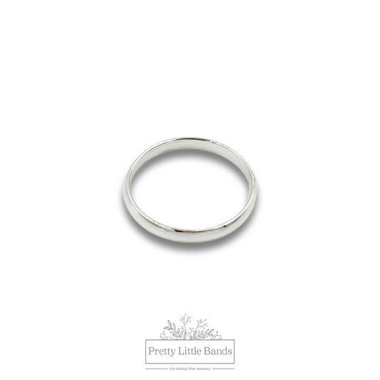 3mm Plain Rounded Ring Band | 925 Sterling Silver | Size 6, 7, 8, 11, 12 ONLY