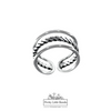 925 Sterling Silver Triple Ring #3, 9mm | Pretty Little Bands