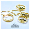 Gold Bar Brick Ring | 18k Gold Filled