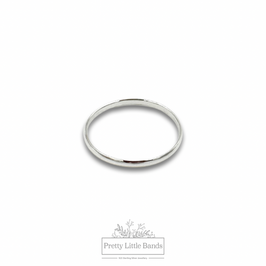 2mm Plain Rounded Ring Band | 925 Sterling Silver | Size 4-12