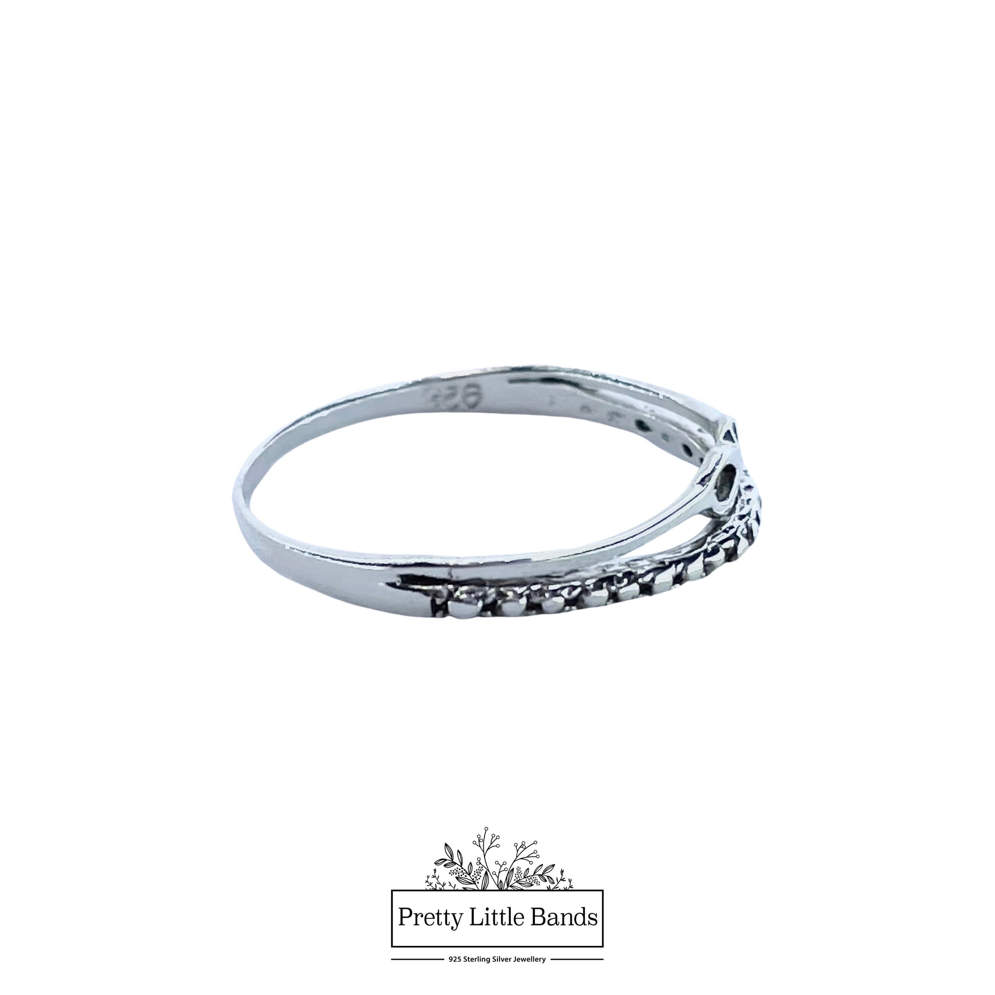 925 Sterling Silver Infinity Ring, 5mm | Pretty Little Bands