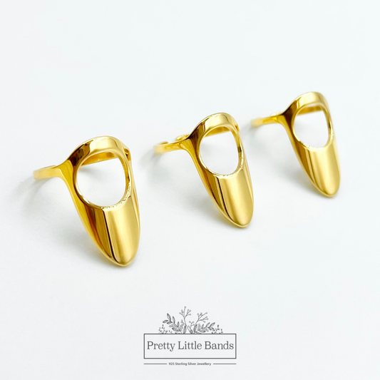 Nail/Midi Ring | 18K Gold | Adjustable