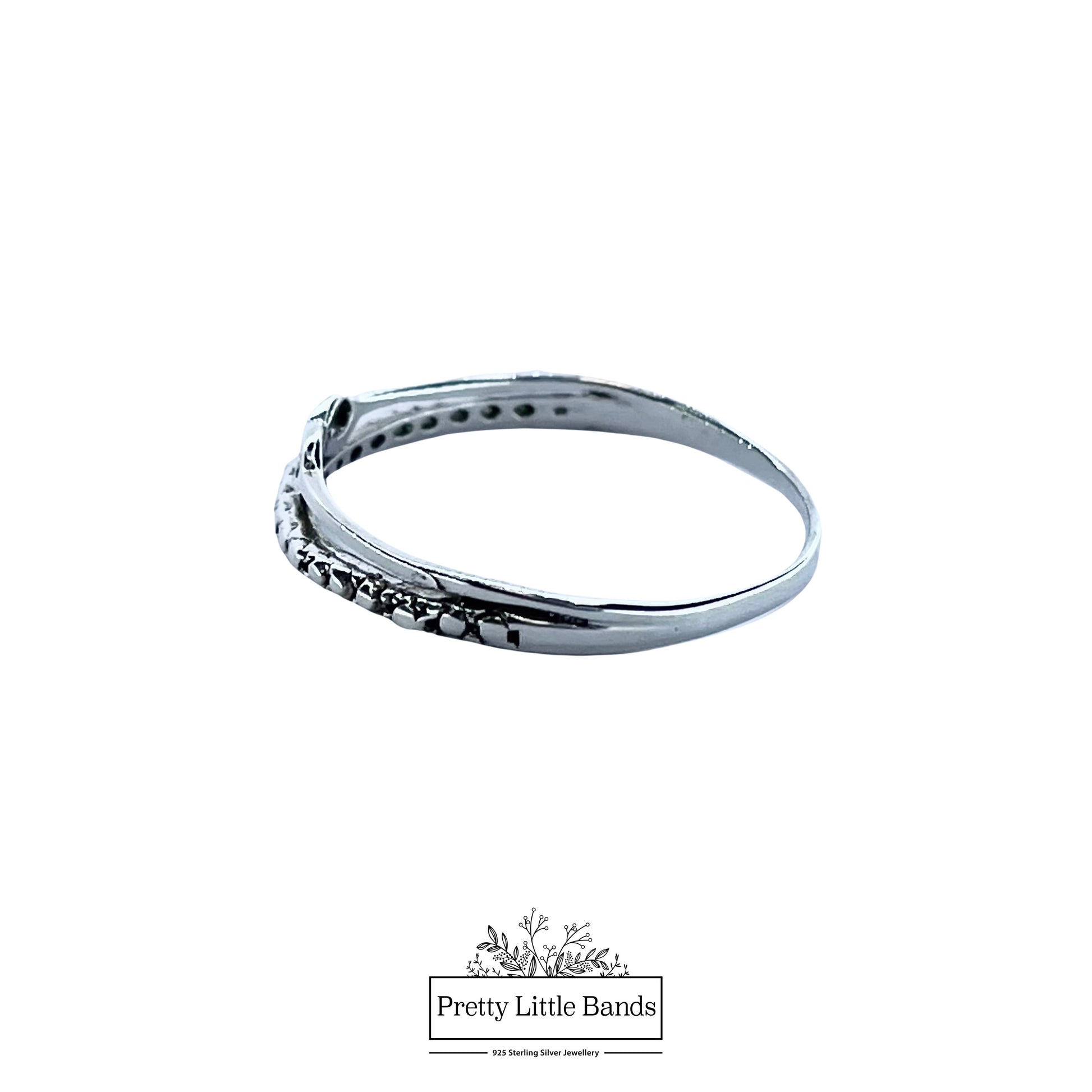925 Sterling Silver Infinity Ring, 5mm | Pretty Little Bands