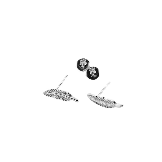 Feather Stud Earrings | 925 Sterling Silver
