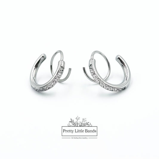 2-In-1 Hoop Earrings | Available in Silver & Gold