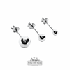 Classic Silver Ball Studs | 925 Sterling Silver | Available in 4 Sizes