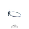 925 Sterling Silver Mountain Ridge Ring, 8mm | Pretty Little Bands