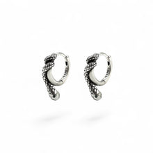 Load image into Gallery viewer, Twisted Snake Hoop Earrings | 925 Sterling Silver
