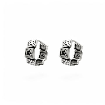 Feeling Lucky Hoop Earrings | 925 Sterling Silver