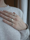 Double Olive Branch Ring | 925 Sterling Silver | Size 5-10