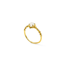 Load image into Gallery viewer, Moonstone Crystal Ball Ring | 14K Gold | Size 6-10
