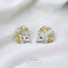 Reindeer & Roses Stud Earrings | 925 Sterling Silver