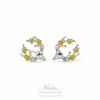 Reindeer & Roses Stud Earrings | 925 Sterling Silver