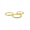Triple Band Set | 18k gold | Size 6, 7, 8