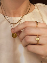 Load image into Gallery viewer, Birth Flower Necklaces, Round | 18k Gold Fill
